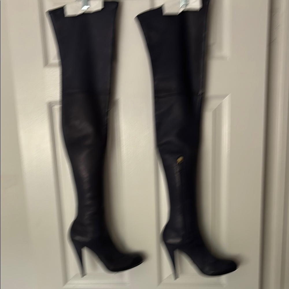 Roberto Cavalli Black Over the Knee Boots